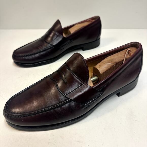 NEW HEELS Rancourt x Allen Edmonds Paxton Penny Loafer Burgundy Made in USA 10 C main image 9